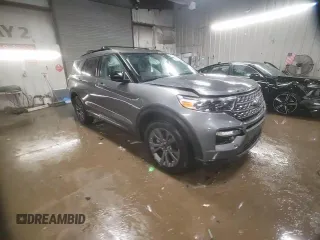 2023 Ford Explorer XLT with VIN 1FMSK8DH2PGA99063, listed as a Copart auction lot 48875855 with 50,106 mi miles and Salvage Title. Bid and sale history available at carsss.com. Image 14.