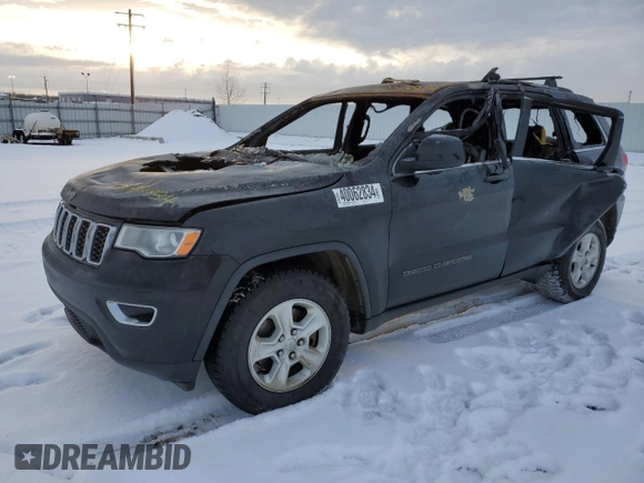 2017 Jeep Grand Cherokee Laredo z VIN 1C4RJFAG2HC799700, wystawiony jako Copart lot #40062834 z przebiegiem Nie podano mil oraz Nie do naprawy • Non repairable. Historia ofert i sprzedaży dostępna na DreamBid. Obrazek 1.