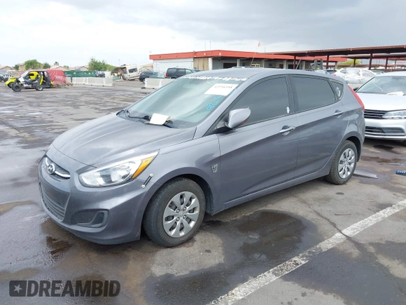 2017 Hyundai Accent SE with VIN KMHCT5AE7HU317074, listed as a IAAI auction lot 42194398 with 98,294 mi miles and . Bid and sale history available at DreamBid. Image 2.
