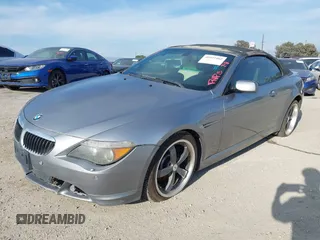 2007 BMW 6 Series 650i with VIN WBAEK13547CN82672, listed as a IAAI auction lot 40927402 with 183,197 mi miles. Bid and sale history available at carsss.com. Image 2.