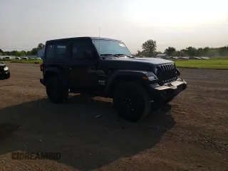 2018 Jeep Wrangler Sport with VIN 1C4GJXAN5JW180105, listed as a Copart auction lot 59057745 with 57,310 mi miles and Salvage title. Bid and sale history available at DreamBid. Image 14.
