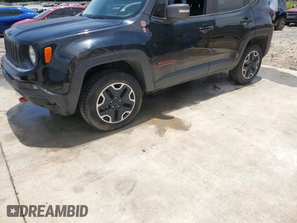 2017 Jeep Renegade Trailhawk with VIN ZACCJBCB9HPG54388, listed as a Copart auction lot 62537115 with 54,897 mi miles and Clean title. Bid and sale history available at DreamBid. Image 1.