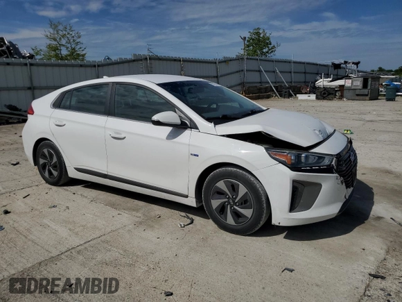 2017 Hyundai Ioniq SEL with VIN KMHC75LC3HU048958, listed as a Copart auction lot 57293145 with 92,545 mi miles and Salvage title. Bid and sale history available at DreamBid. Image 4.