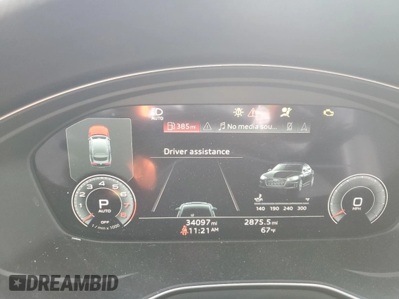 2023 Audi A5 Sportback S line Prestige z VIN WAUEACF5XPA031247, wystawiony jako Copart lot #46597395 z przebiegiem 34 097 mil mil oraz Szkoda całkowita • Salvage title. Historia ofert i sprzedaży dostępna na DreamBid. Obrazek 9.