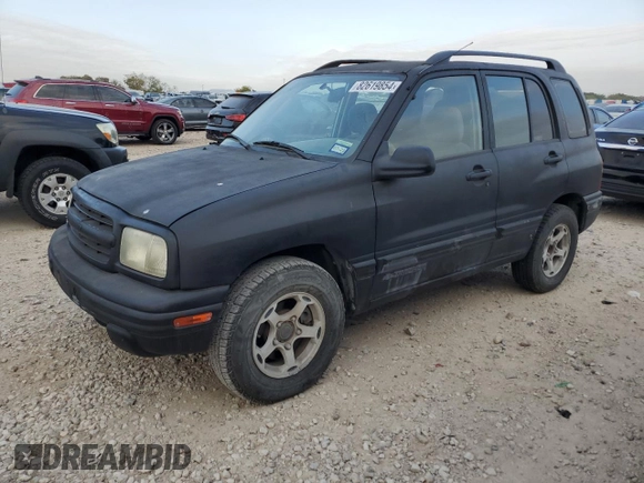 2000 Chevrolet Tracker z VIN 2CNBE13C4Y6920783, wystawiony jako Copart lot #82619854 z przebiegiem 96 620 mil mil oraz Czysty tytuł • Clean title. Historia ofert i sprzedaży dostępna na DreamBid. Obrazek 1.