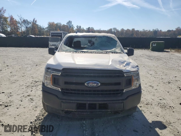 2020 Ford F-150 XL with VIN 1FTEX1EP6LFC09953, listed as a Copart auction lot 75916434 with 75,350 mi miles and Salvage Title. Bid and sale history available at carsss.com. Image 5.