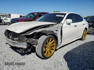 2014 Infiniti M37 with VIN JN1BY1AP3EM260267, listed as a Copart auction lot 47664255 with 61,689 mi miles and Salvage Title. Bid and sale history available at carsss.com. Image 1.