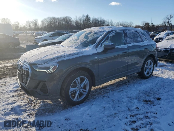 2019 Audi Q3 S line Premium Plus with VIN WA1EECF37K1082746, listed as a Copart auction lot 86808884 with 43,252 mi miles and Salvage Title. Bid and sale history available at carsss.com. Image 1.