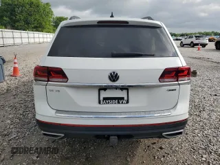 2023 Volkswagen Atlas SE with VIN 1V2KR2CA2PC524739, listed as a Copart auction lot 56976715 with 58,736 mi miles and Salvage title. Bid and sale history available at DreamBid. Image 6.