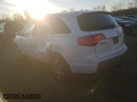 2007 Acura MDX Technology with VIN 2HNYD28407H552673, listed as a Copart auction lot 88985825 with 236,065 mi miles and Salvage Title. Bid and sale history available at DreamBid. Image 2.