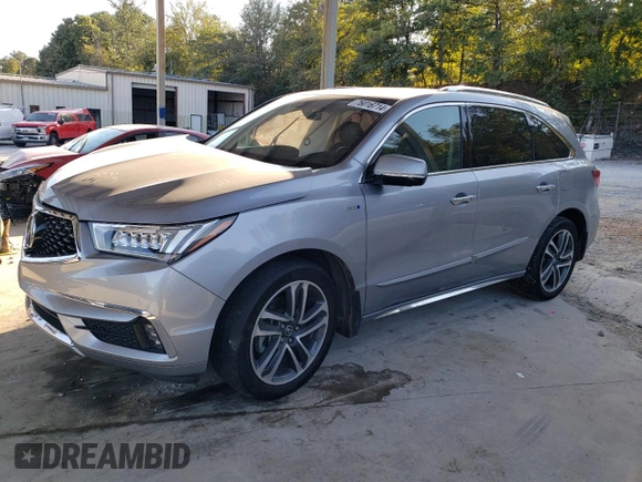 2017 Acura MDX Sport Hybrid w/Advance Pkg with VIN 5FRYD7H79HB000267, listed as a Copart auction lot 76016714 with 101,616 mi miles and Salvage Title. Bid and sale history available at carsss.com. Image 1.