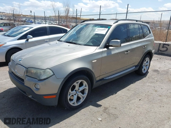 2009 BMW X3 xDrive30i with VIN WBXPC93459WJ25646, listed as a IAAI auction lot 41955182 with 175,605 mi miles. Bid and sale history available at carsss.com. Image 2.
