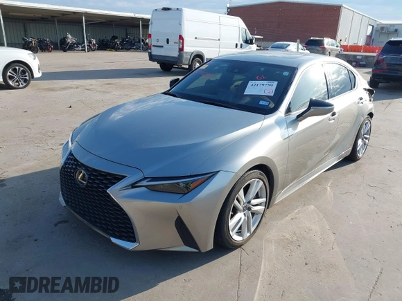 2021 Lexus IS 300 with VIN JTHCA1D26M5113003, listed as a IAAI auction lot 42179759 with 27,374 mi miles and . Bid and sale history available at DreamBid. Image 2.