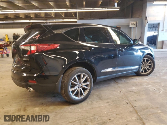 2021 Acura RDX w/Technology Package with VIN 5J8TC2H57ML025175, listed as a Copart auction lot 49511653 with 26,307 mi miles. Bid and sale history available at carsss.com. Image 3.