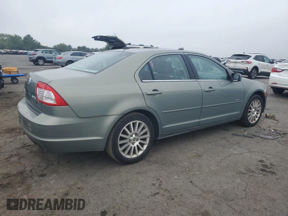 2008 Mercury Milan Premier with VIN 3MEHM02188R643770, listed as a Copart auction lot 71353734 with 58,415 mi miles and Salvage Title. Bid and sale history available at carsss.com. Image 3.