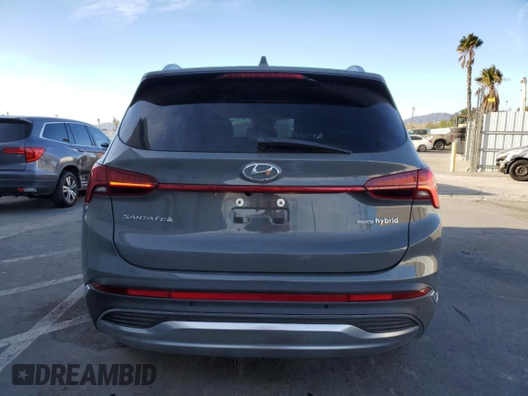 2023 Hyundai Santa Fe Hybrid Limited with VIN 5NMS5DA10PH002558, listed as a Copart auction lot 42257765 with 27,180 mi miles and Salvage Title. Bid and sale history available at carsss.com. Image 6.