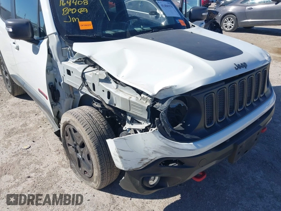 2018 Jeep Renegade Trailhawk with VIN ZACCJBCB1JPH28490, listed as a IAAI auction lot 41406910 with 76,003 mi miles. Bid and sale history available at carsss.com. Image 6.