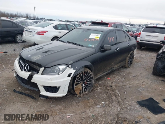 2012 Mercedes-Benz C 63 AMG with VIN WDDGF7HB2CA682282, listed as a IAAI auction lot 41505447 with 109,438 mi miles and . Bid and sale history available at carsss.com. Image 17.