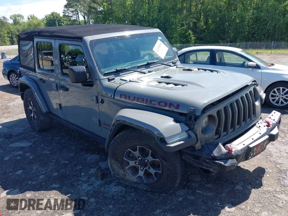 2018 Jeep Wrangler Unlimited Rubicon with VIN 1C4HJXFG6JW267087, listed as a IAAI auction lot 42235058 with 93,962 mi miles and . Bid and sale history available at DreamBid. Image 1.