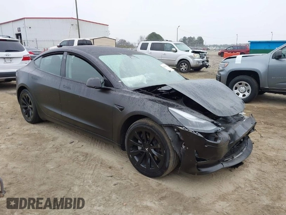 2022 Tesla Model 3 with VIN 5YJ3E1EA6NF186383, listed as a IAAI auction lot 41168967 with Not Provided miles and . Bid and sale history available at DreamBid. Image 1.