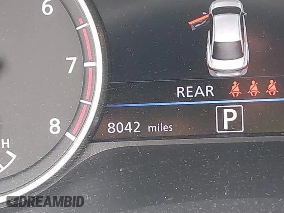 2024 Nissan Sentra SR with VIN 3N1AB8DVXRY378822, listed as a IAAI auction lot 42279641 with 8,042 mi miles and . Bid and sale history available at DreamBid. Image 15.