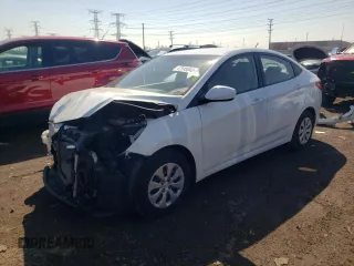 2016 Hyundai Accent SE with VIN KMHCT4AE5GU092212, listed as a Copart auction lot 47585043 with 107,589 mi miles. Bid and sale history available at carsss.com. Image 1.