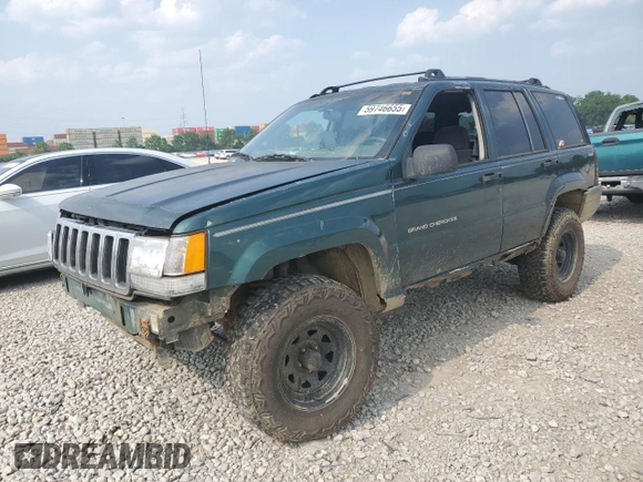 1997 Jeep Grand Cherokee Laredo with VIN 1J4GZ58SXVC595012, listed as a Copart auction lot 59746655 with Not provided miles and Salvage title. Bid and sale history available at DreamBid. Image 1.