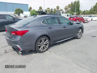 2020 Acura TLX Advance with VIN 19UUB3F8XLA002011, listed as a IAAI auction lot 42687511 with 85,540 mi miles and . Bid and sale history available at DreamBid. Image 4.