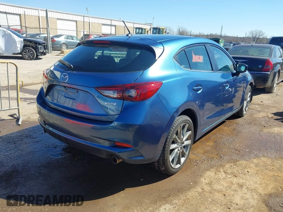 2018 Mazda 3 Touring with VIN 3MZBN1L36JM247119, listed as a IAAI auction lot 41724711 with 45,343 mi miles. Bid and sale history available at carsss.com. Image 4.
