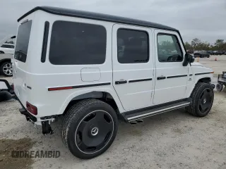 2024 Mercedes-Benz G 63 AMG with VIN W1NYC7HJ7RX507748, listed as a Copart auction lot 84663444 with 87 mi miles and Salvage Title. Bid and sale history available at DreamBid. Image 3.