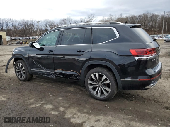 2023 Volkswagen Atlas SEL Premium R-Line with VIN 1V2FR2CA5PC552133, listed as a Copart auction lot 47933765 with 19,564 mi miles and Salvage title. Bid and sale history available at DreamBid. Image 2.