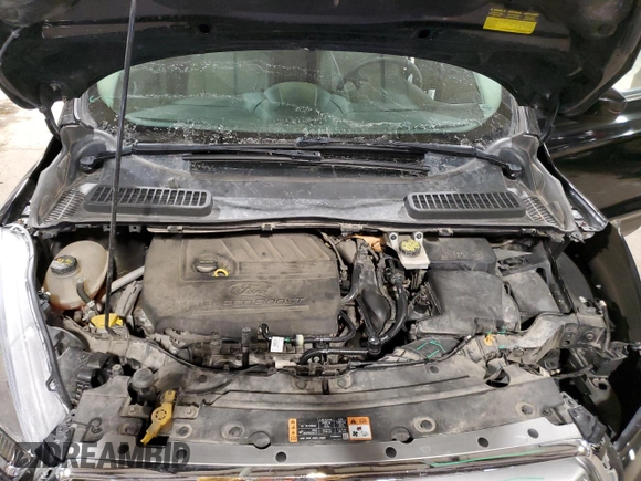 2017 Ford Escape SE with VIN 1FMCU0GD1HUD91766, listed as a Copart auction lot 45478855 with 123,818 mi miles and Salvage Title. Bid and sale history available at carsss.com. Image 12.
