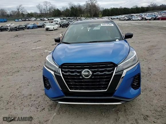2021 Nissan Kicks SR with VIN 3N1CP5DV9ML478764, listed as a Copart auction lot 84914594 with 46,728 mi miles and Salvage Title. Bid and sale history available at carsss.com. Image 11.