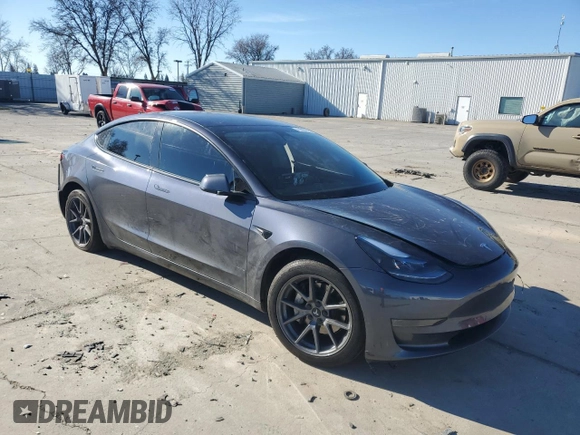2023 Tesla Model 3 with VIN 5YJ3E1EA6PF713275, listed as a Copart auction lot 41683315 with 26,463 mi miles and Salvage Title. Bid and sale history available at DreamBid. Image 4.