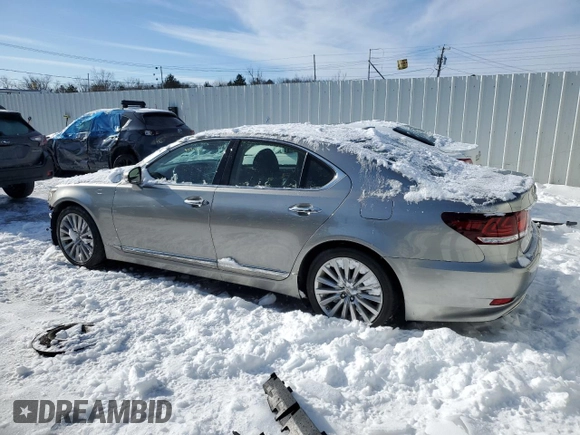 2017 Lexus LS 460 with VIN JTHCL5EF7H5027577, listed as a Copart auction lot 45211675 with 38,802 mi miles and Salvage title. Bid and sale history available at DreamBid. Image 2.