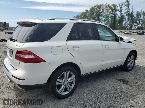 2012 Mercedes-Benz M 350 with VIN 4JGDA5HB8CA087478, listed as a Copart auction lot 63348515 with 52,192 mi miles and Salvage title. Bid and sale history available at DreamBid. Image 3.