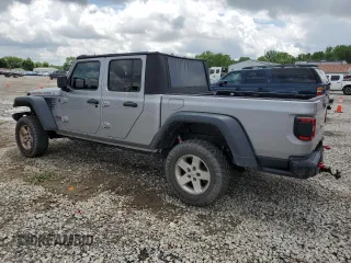 2020 Jeep Gladiator Rubicon z VIN 1C6JJTBG7LL102712, wystawiony jako Copart lot #60887965 z przebiegiem 80 262 mil mil oraz Szkoda całkowita • Salvage title. Historia ofert i sprzedaży dostępna na DreamBid. Obrazek 2.