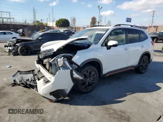 2023 Subaru Forester Sport with VIN JF2SKAGC9PH484465, listed as a Copart auction lot 89213945 with 0 mi miles and Salvage Title. Bid and sale history available at carsss.com. Image 1.
