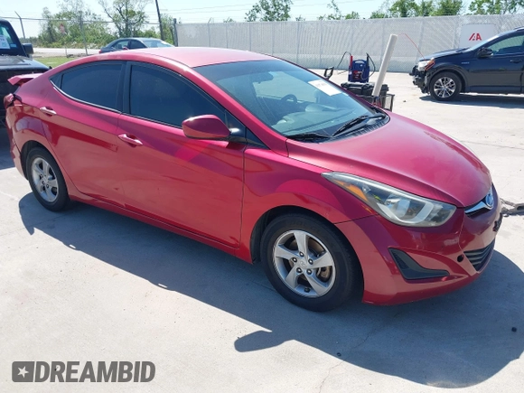 2014 Hyundai Elantra SE z VIN KMHDH4AE3EU168058, wystawiony jako IAAI lot #41974619 z przebiegiem 209 413 mil mil oraz . Historia ofert i sprzedaży dostępna na DreamBid. Obrazek 1.