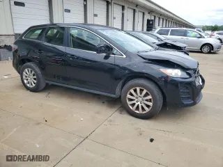 2011 Mazda CX-7 i SV with VIN JM3ER2A59B0395341, listed as a Copart auction lot 63393344 with 172,362 mi miles and Salvage Title. Bid and sale history available at carsss.com. Image 4.