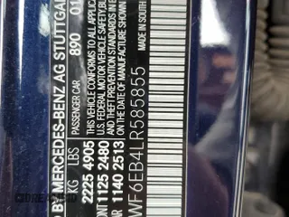 2020 Mercedes-Benz C 43 AMG z VIN W1KWF6EB4LR585855, wystawiony jako Copart lot #54072045 z przebiegiem 46 916 mil mil oraz Szkoda całkowita • Salvage title. Historia ofert i sprzedaży dostępna na DreamBid. Obrazek 13.