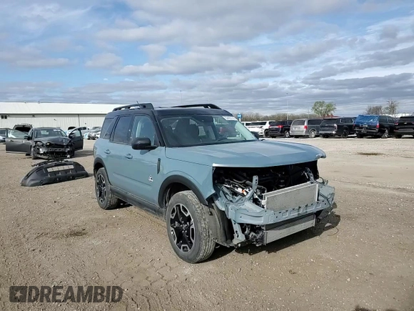 2023 Ford Bronco Sport Outer Banks with VIN 3FMCR9C69PRE09160, listed as a Copart auction lot 52485115 with 38,032 mi miles and Salvage title. Bid and sale history available at DreamBid. Image 12.