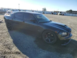 2006 Dodge Charger SRT-8 with VIN 2B3LA73W76H336981, listed as a Copart auction lot 41524535 with 102,915 mi miles and Salvage Title. Bid and sale history available at DreamBid. Image 4.