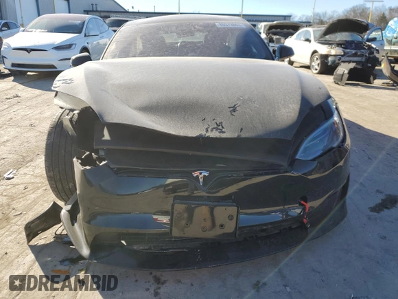 2023 Tesla Model S with VIN 5YJSA1E5XPF519570, listed as a Copart auction lot 80573863 with Not provided miles and Salvage title. Bid and sale history available at DreamBid. Image 5.