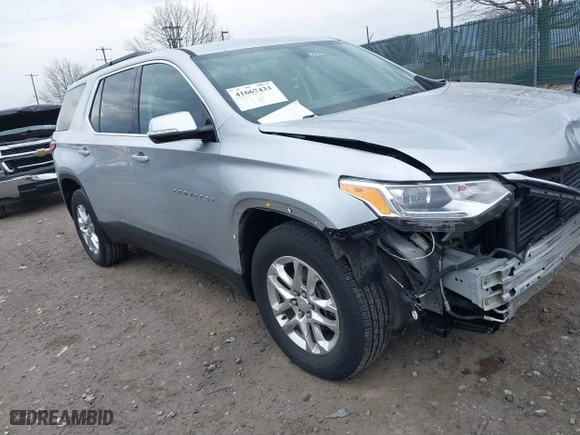 2019 Chevrolet Traverse LT Cloth with VIN 1GNEVGKWXKJ305057, listed as a IAAI auction lot 41667433 with 66,389 mi miles. Bid and sale history available at carsss.com. Image 1.