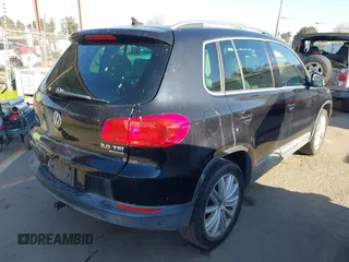 2012 Volkswagen Tiguan S with VIN WVGBV7AX4CW607546, listed as a IAAI auction lot 41295646 with 115,670 mi miles and . Bid and sale history available at DreamBid. Image 4.