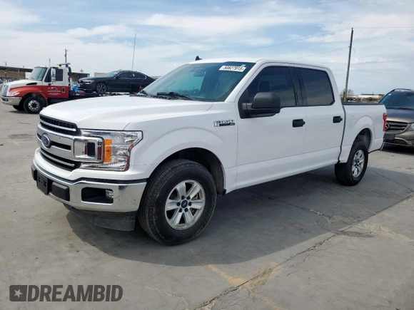 2020 Ford F-150 XL with VIN 1FTEW1C40LKD37723, listed as a Copart auction lot 50827915 with 114,384 mi miles and Salvage Title. Bid and sale history available at carsss.com. Image 1.