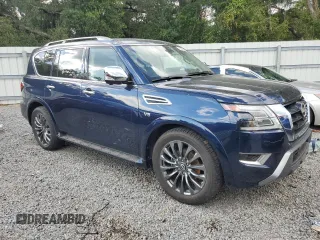 2021 Nissan Armada Platinum with VIN JN8AY2DA5M9372810, listed as a Copart auction lot 73799544 with 29,382 mi miles and Non Repairable. Bid and sale history available at carsss.com. Image 4.