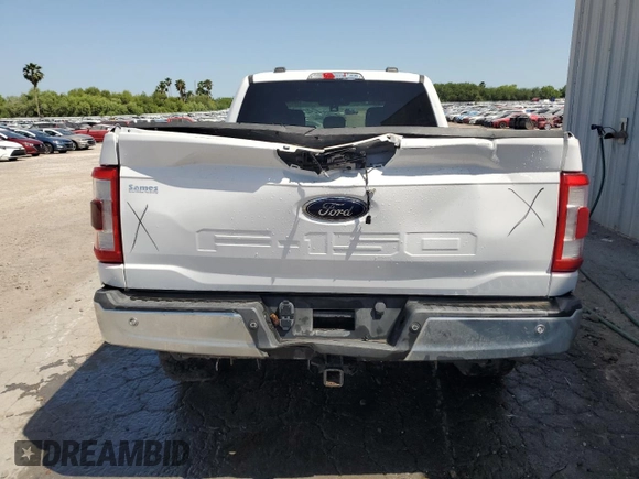 2021 Ford F-150 XL with VIN 1FTFW1E58MKE55062, listed as a Copart auction lot 54179605 with 95,845 mi miles and Clean Title. Bid and sale history available at carsss.com. Image 6.