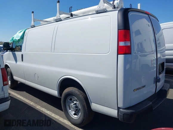 2024 Chevrolet Express Cargo with VIN 1GCWGAFPXR1274619, listed as a IAAI auction lot 41811735 with 11,970 mi miles and . Bid and sale history available at DreamBid. Image 3.
